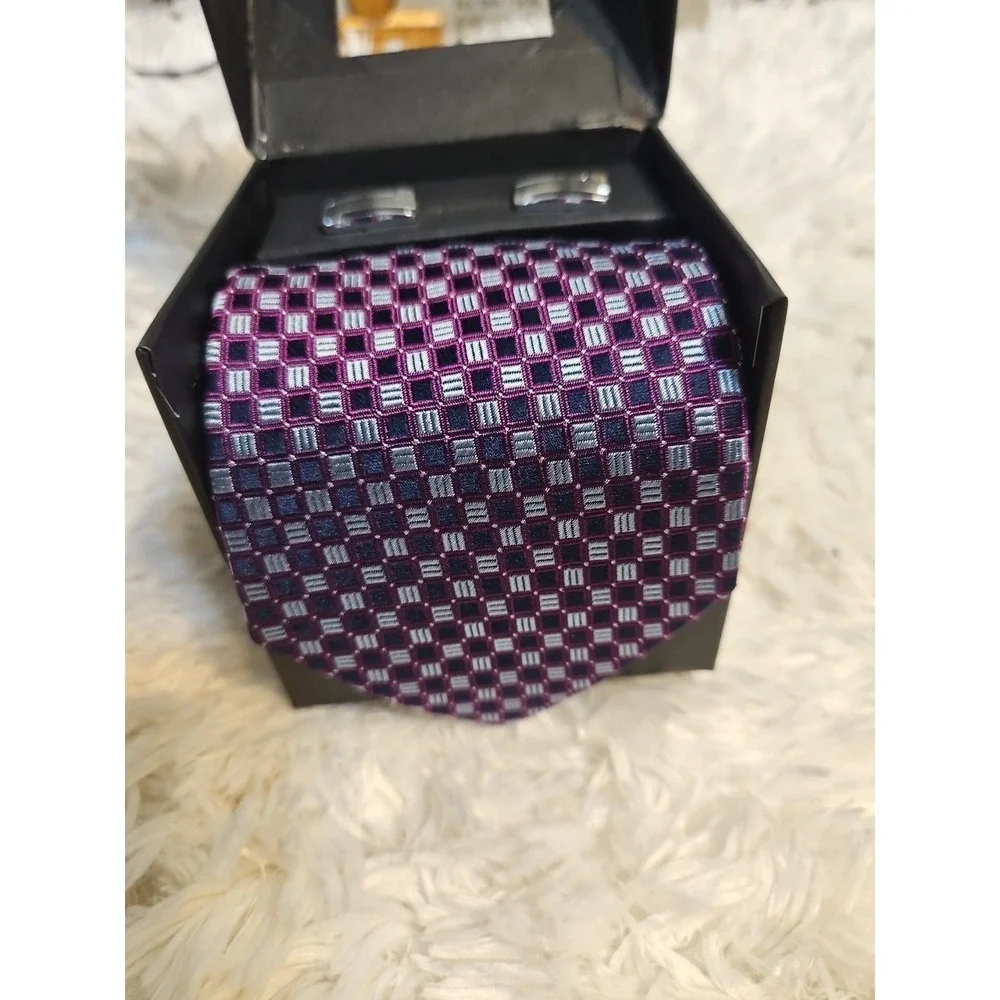 The  Collection LUXURY Silk TIE‎ & Cufflink Set